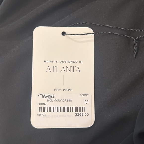 Sedge NWT Mary Dress Bronze size Medium - Picture 7 of 7